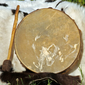 Tambour en peau de bison 40cm