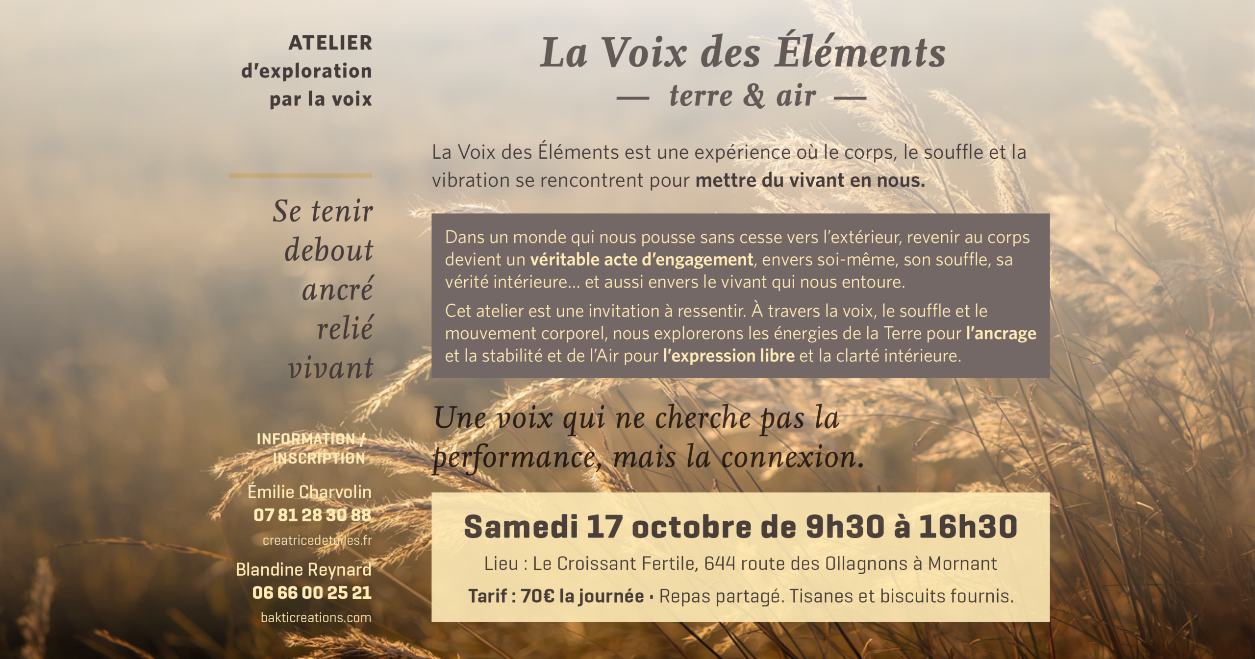 La Voix des éléments 2026